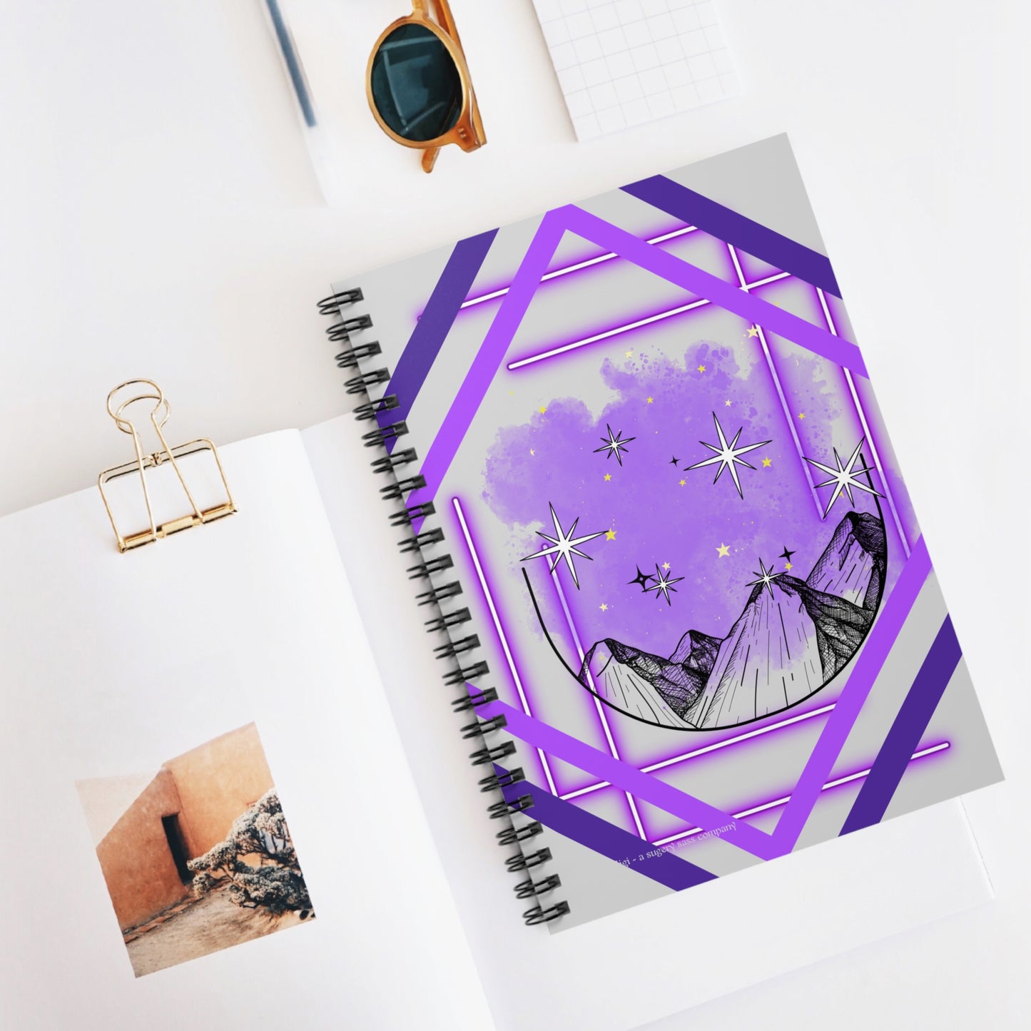 Mountain Starry Sky Spiral Notebook Just Gigi IFYKYK