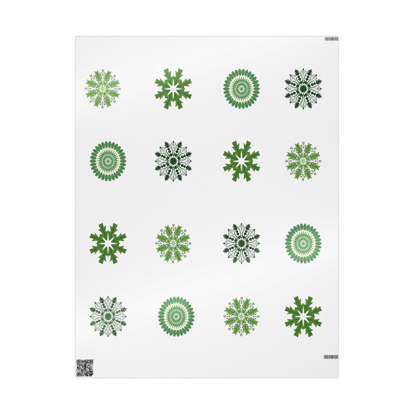 Tree Mandalas in Green Paper Roll - Just Gigi IFYKYK