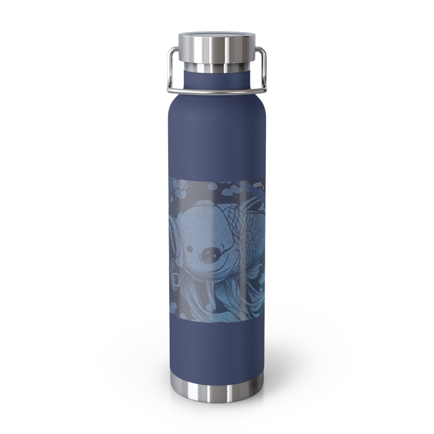 Blue Koi Copper Vacuum Insulated Bottle, 22oz