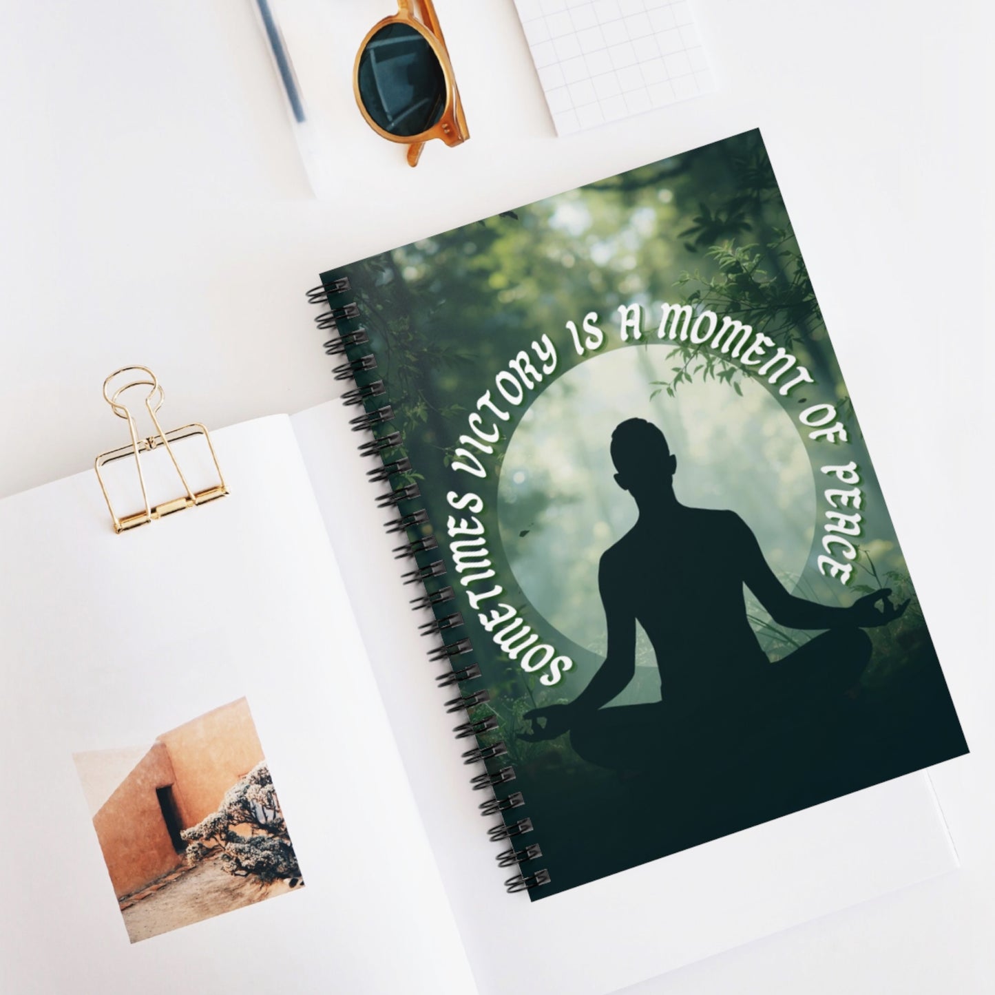 Moment of Peace EDRL By Just Gigi IFYKYK Spiral Notebook - Ruled Line