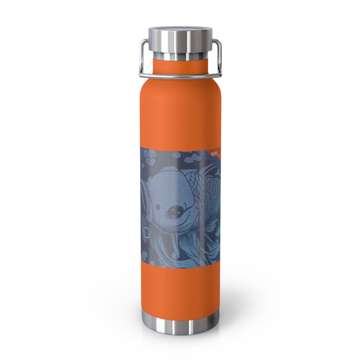 Blue Koi Copper Vacuum Insulated Bottle, 22oz
