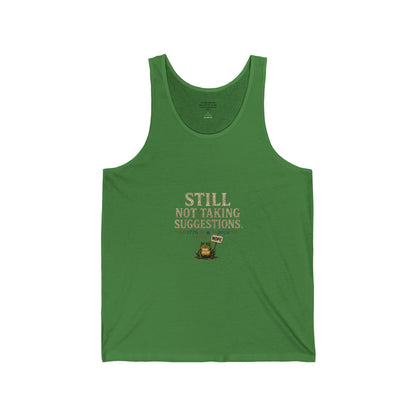 "Still Not Taking Suggestions" 250th Fun Frog Graphic Tank - Just Gigi IFYKY
