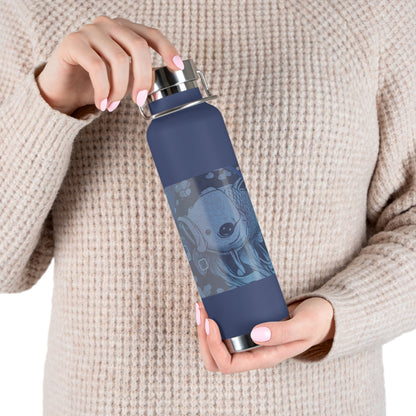 Blue Koi Copper Vacuum Insulated Bottle, 22oz