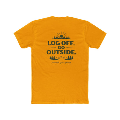 Log Off Go Outside Tee From EDRL by Just Gigi IFYKYK