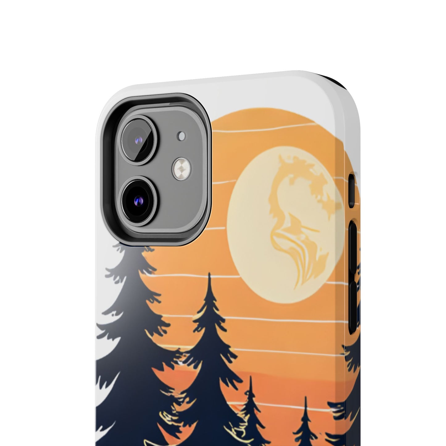 Retro Sunset Pines Graphic Phone Case - Just Gigi IFYKYK