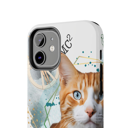 E=MC2 Cat Tough Phone Cases