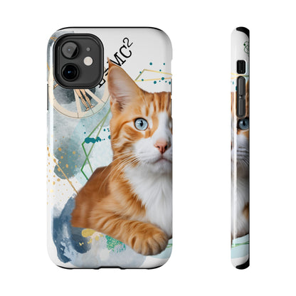 E=MC2 Cat Tough Phone Cases