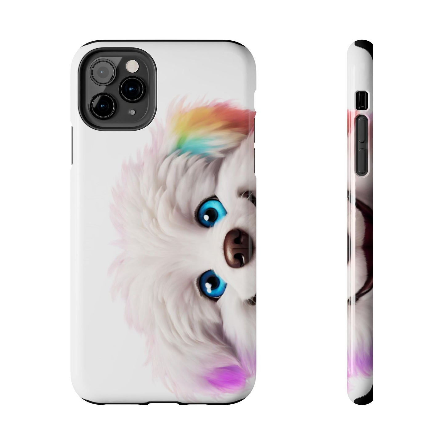 Peeking Doggo design Tough Phone Cases