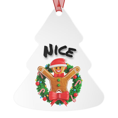 Naughty & Nice Gingerbread Metal Ornaments — Just Gigi IFYKYK