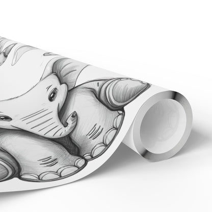 White Elephant Gift Wrapping Paper - Just Gigi IFYKYK