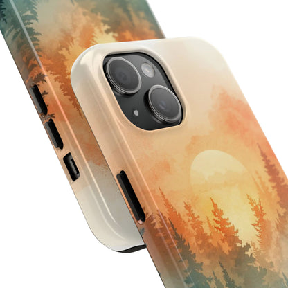 Sunset Forest Mist Tough Phone Case -Just Gigi IFYKYK