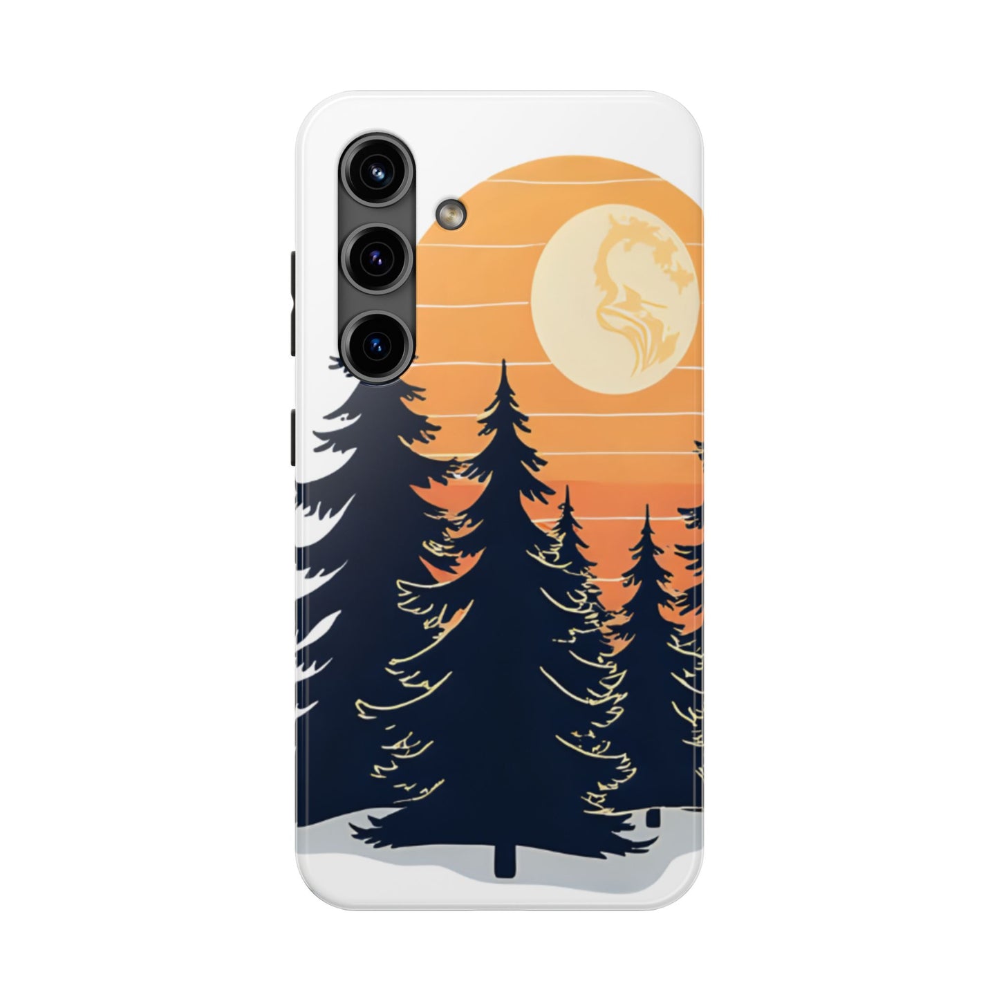 Retro Sunset Pines Graphic Phone Case - Just Gigi IFYKYK