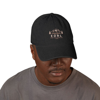 Embroidered Mountain Logo Denim Hat — EDRL by Just Gigi IFYKYK