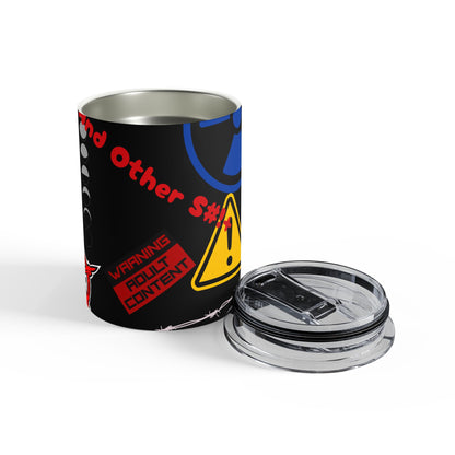 Warning: Adult Content 10oz Tumbler - Just Gigi IFYKYK