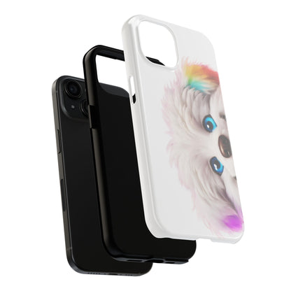 Peeking Doggo design Tough Phone Cases
