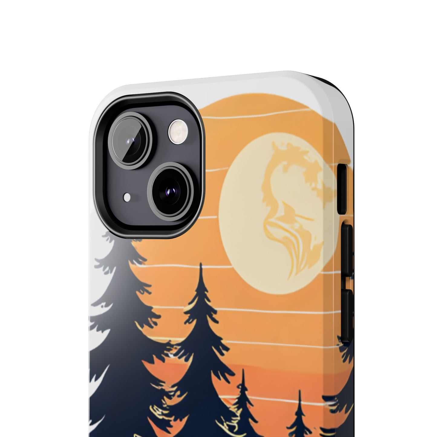 Retro Sunset Pines Graphic Phone Case - Just Gigi IFYKYK