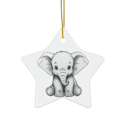 White Elephant 2025 Keepsake Ceramic Ornament — Just Gigi IFYKYK