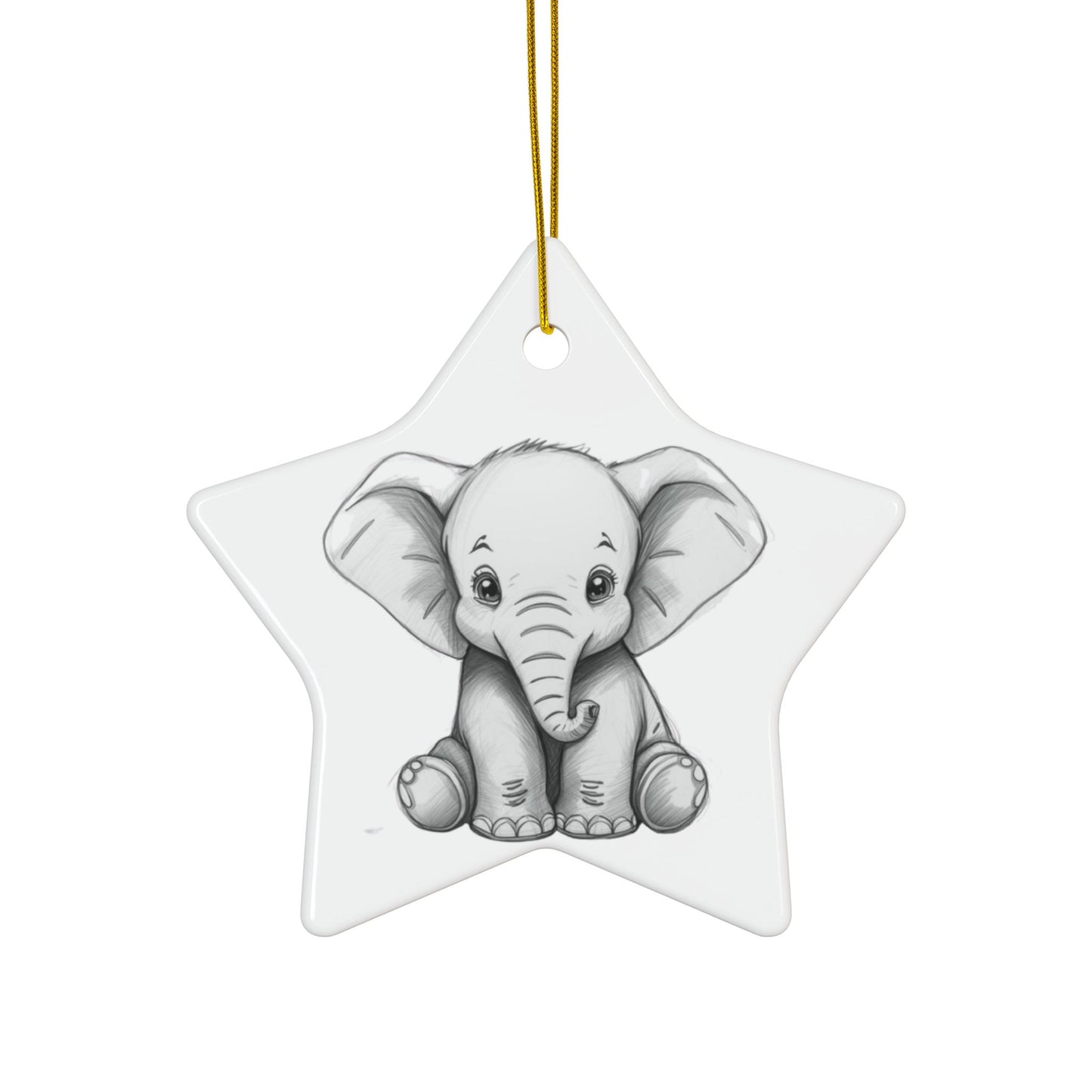 White Elephant 2025 Keepsake Ceramic Ornament — Just Gigi IFYKYK