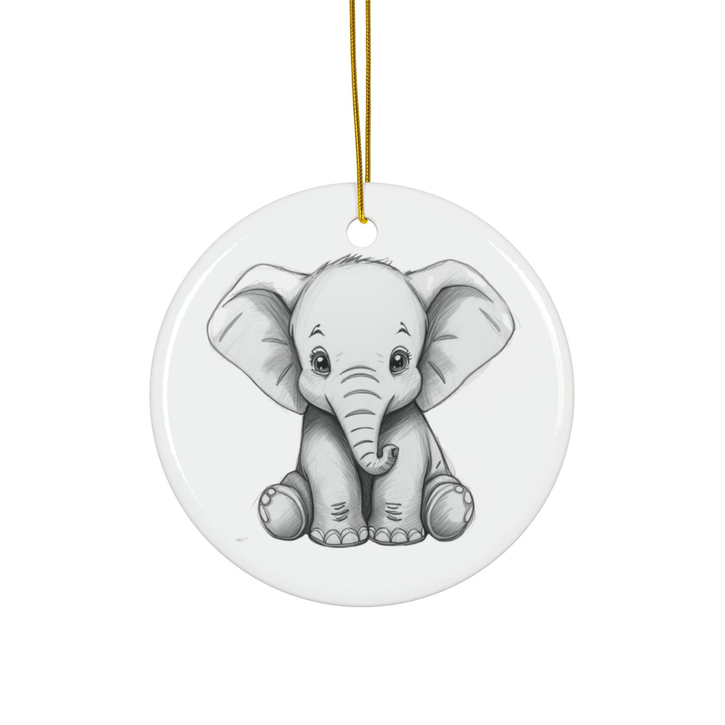 White Elephant  2025 Keepsake Ceramic Ornament — Just Gigi IFYKYK