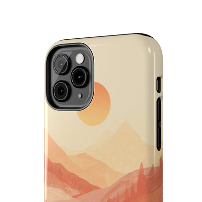 Sunset Mountain Meditation Tough Phone Case - Just Gigi IFYKYK