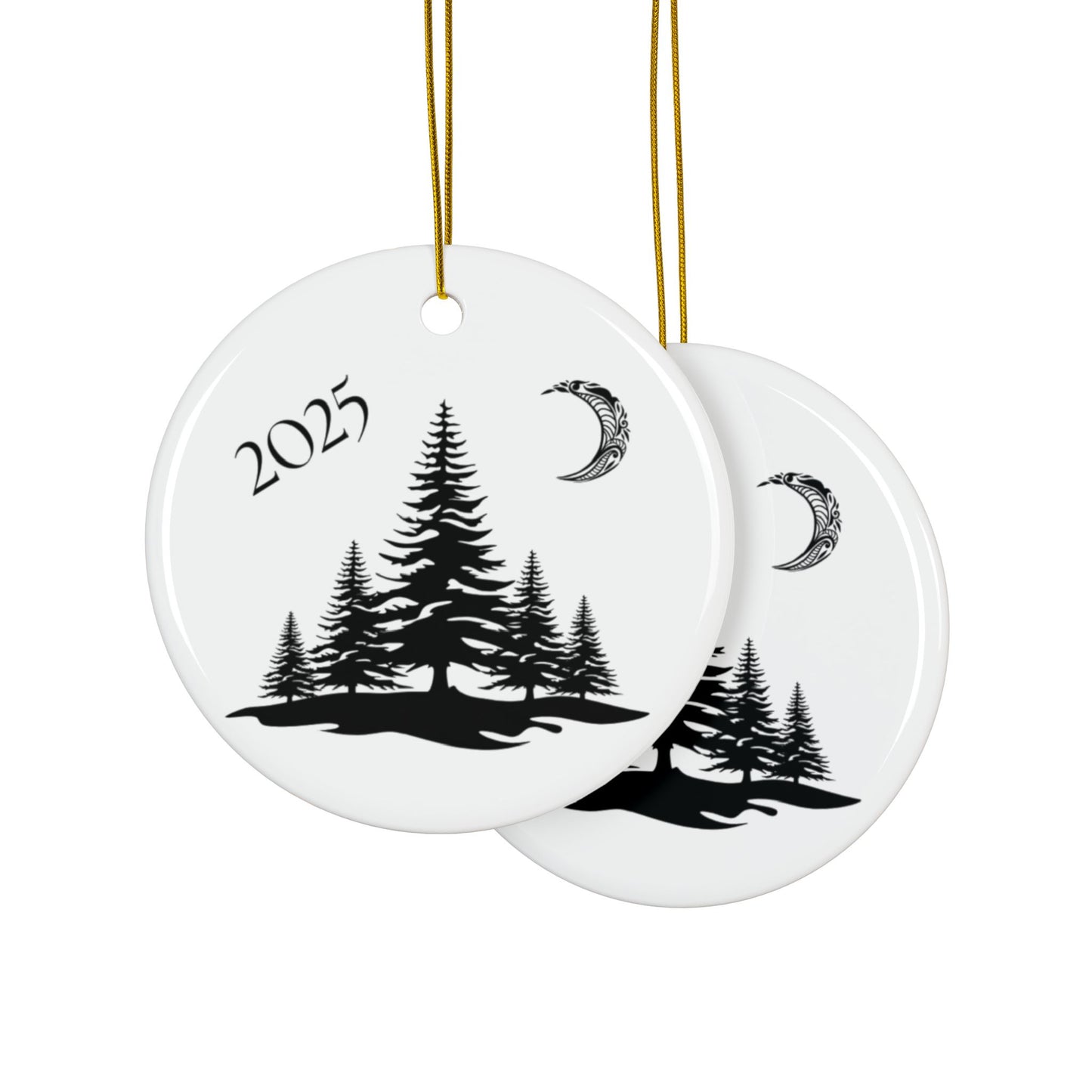 2025 Filigree Moon  Round Keepsake (2-Sided) Ornament
