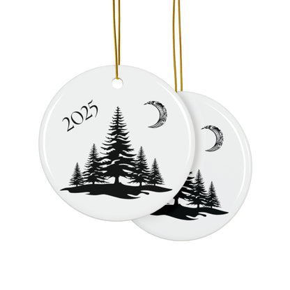 2025 Filigree Moon  Round Keepsake (2-Sided) Ornament