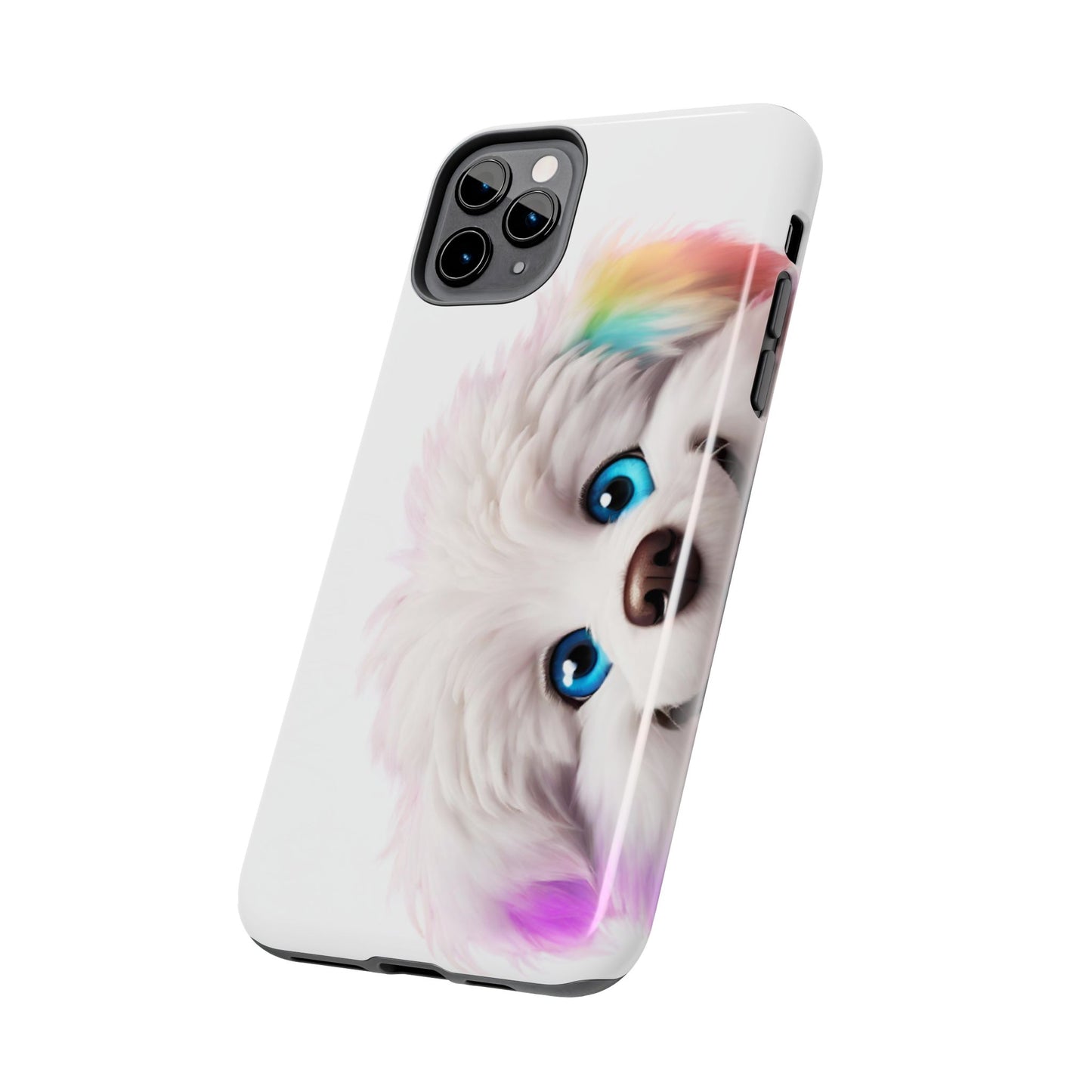 Peeking Doggo design Tough Phone Cases