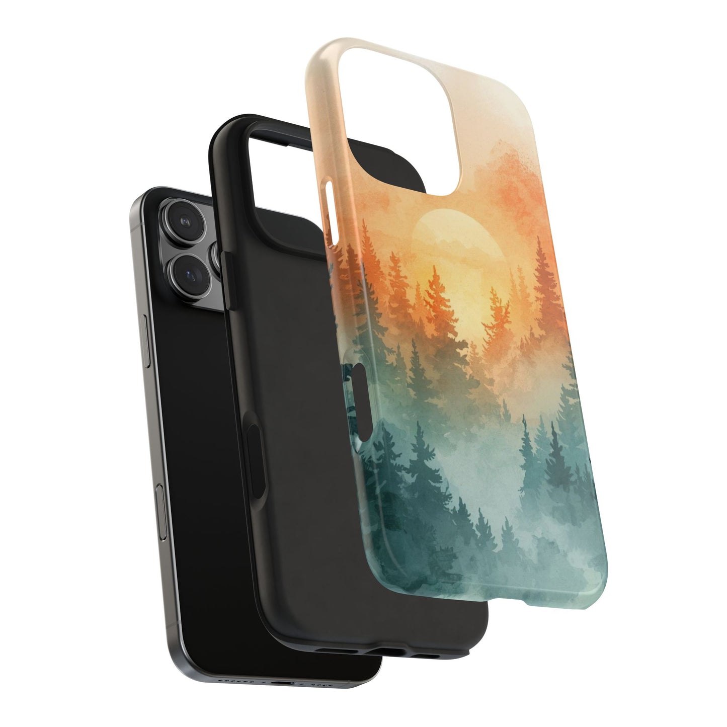 Sunset Forest Mist Tough Phone Case -Just Gigi IFYKYK