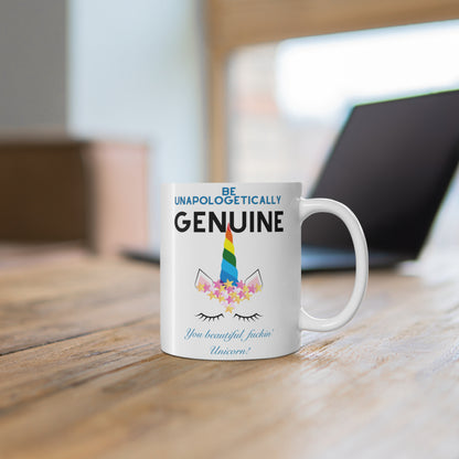Unapologetically Genuine Unicorn Mug *ADULT* Just Gigi IFYKYK
