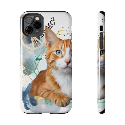 E=MC2 Cat Tough Phone Cases