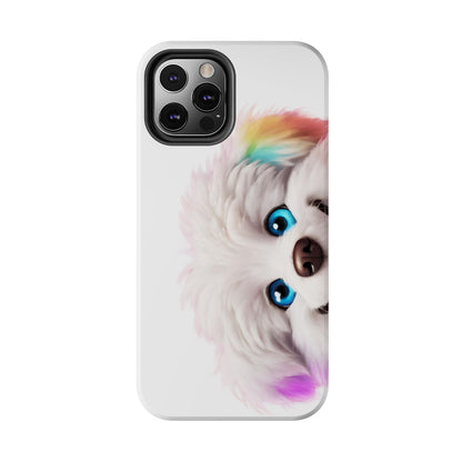 Peeking Doggo design Tough Phone Cases