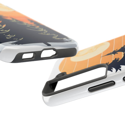 Retro Sunset Pines Graphic Phone Case - Just Gigi IFYKYK