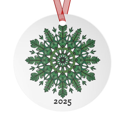 2025 Green Mandala Bell Metal Ornament — Just Gigi IFYKYK