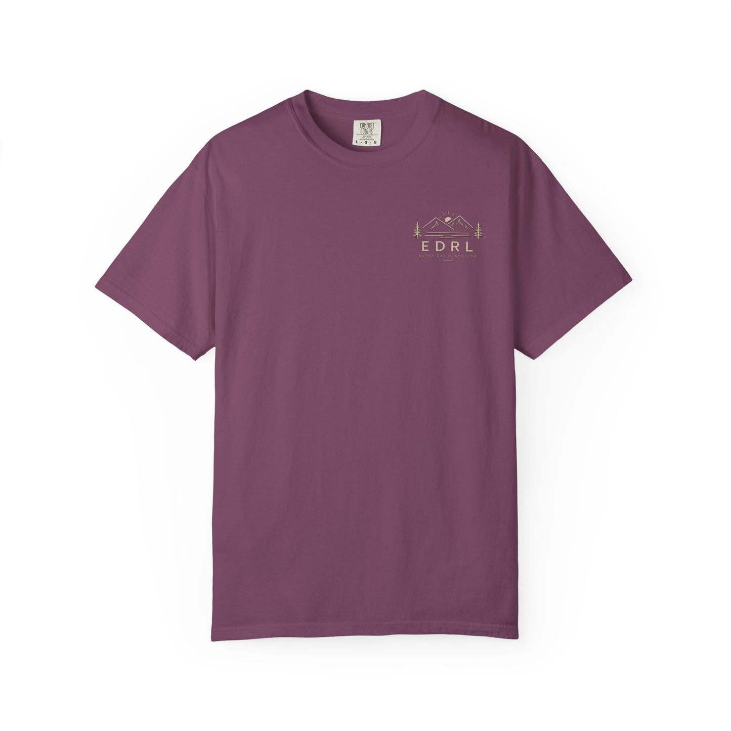 EDRL Mountain Logo T‑Shirt — Minimal Outdoor Crewneck