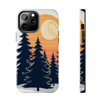 Retro Sunset Pines Graphic Phone Case - Just Gigi IFYKYK