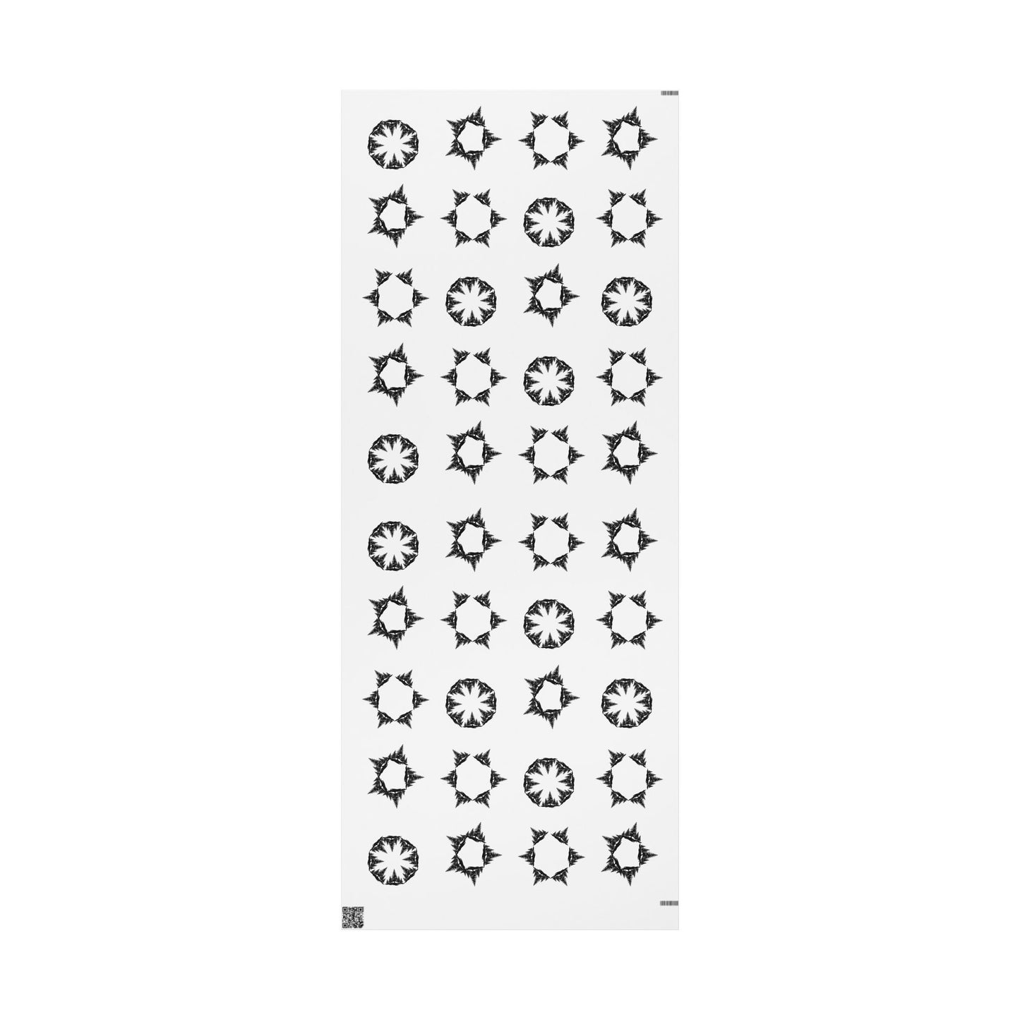 Black & White Snowflake Trees Hidden Image Wrapping Paper Roll - Just Gigi IFYKYK
