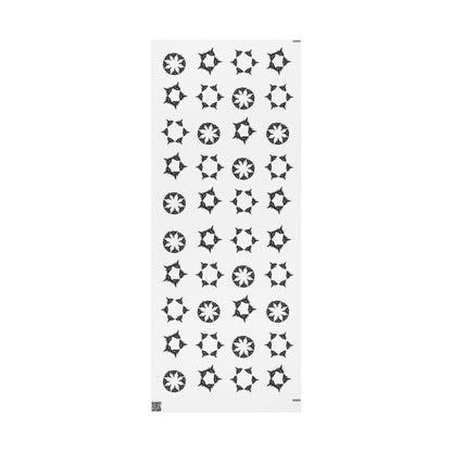 Black & White Snowflake Trees Hidden Image Wrapping Paper Roll - Just Gigi IFYKYK