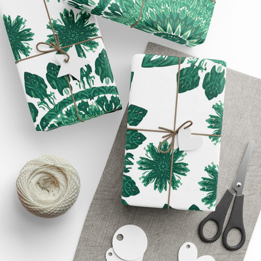 Pine Mandala Minimalist Wrapping Paper - Just Gigi IFYKYK