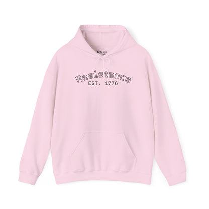 Resistance Est. 1776 Hoodie — Frog Hood Portrait Graphic Sweatshirt