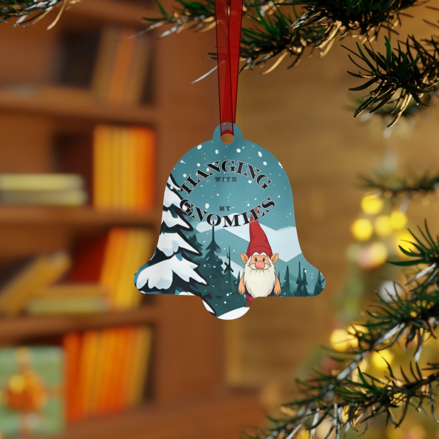 Hanging With My Gnomies Metal Ornament 2025 Keepsake