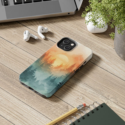 Sunset Forest Mist Tough Phone Case -Just Gigi IFYKYK