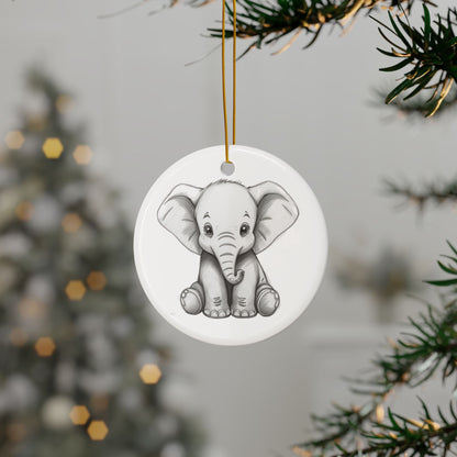 White Elephant  2025 Keepsake Ceramic Ornament — Just Gigi IFYKYK