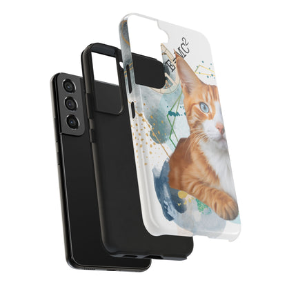 E=MC2 Cat Tough Phone Cases