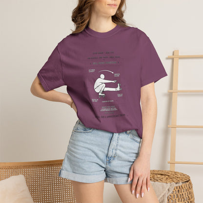 Full Duck Position Blueprint Graphic Tee - Just Gigi IFYKYK