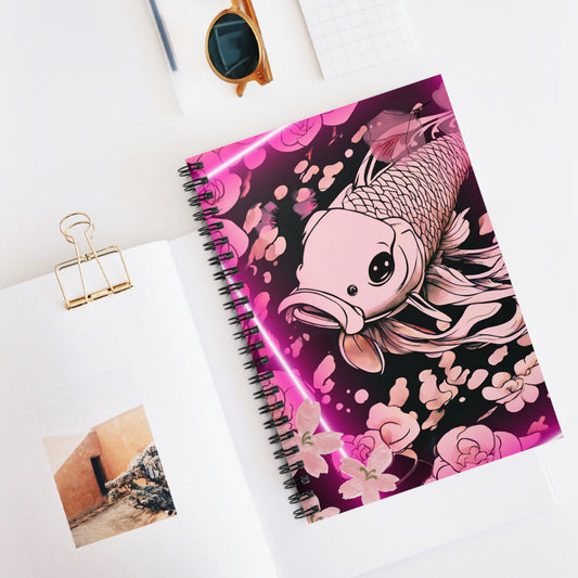 Pink Koi Fish Spiral Notebook -Just Gigi IFYKYK