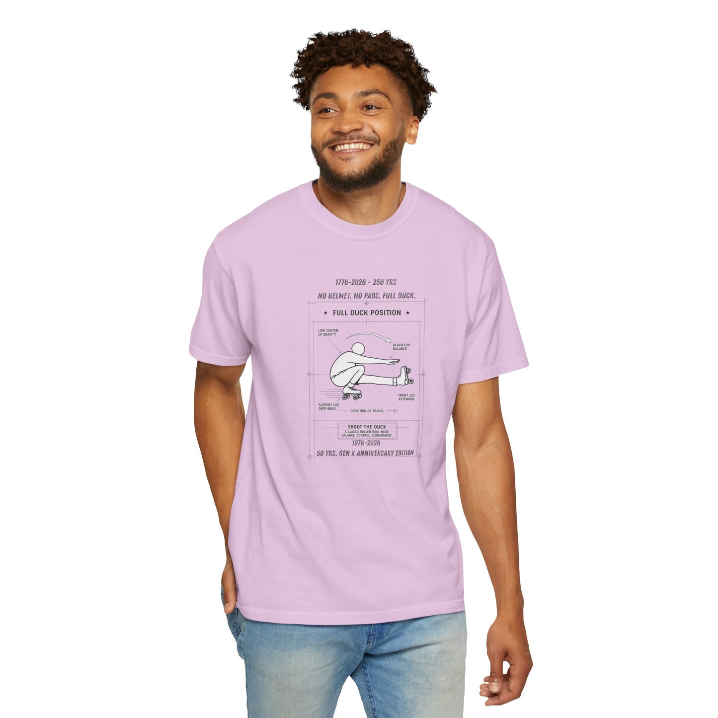Full Duck Position Blueprint Graphic Tee - Just Gigi IFYKYK