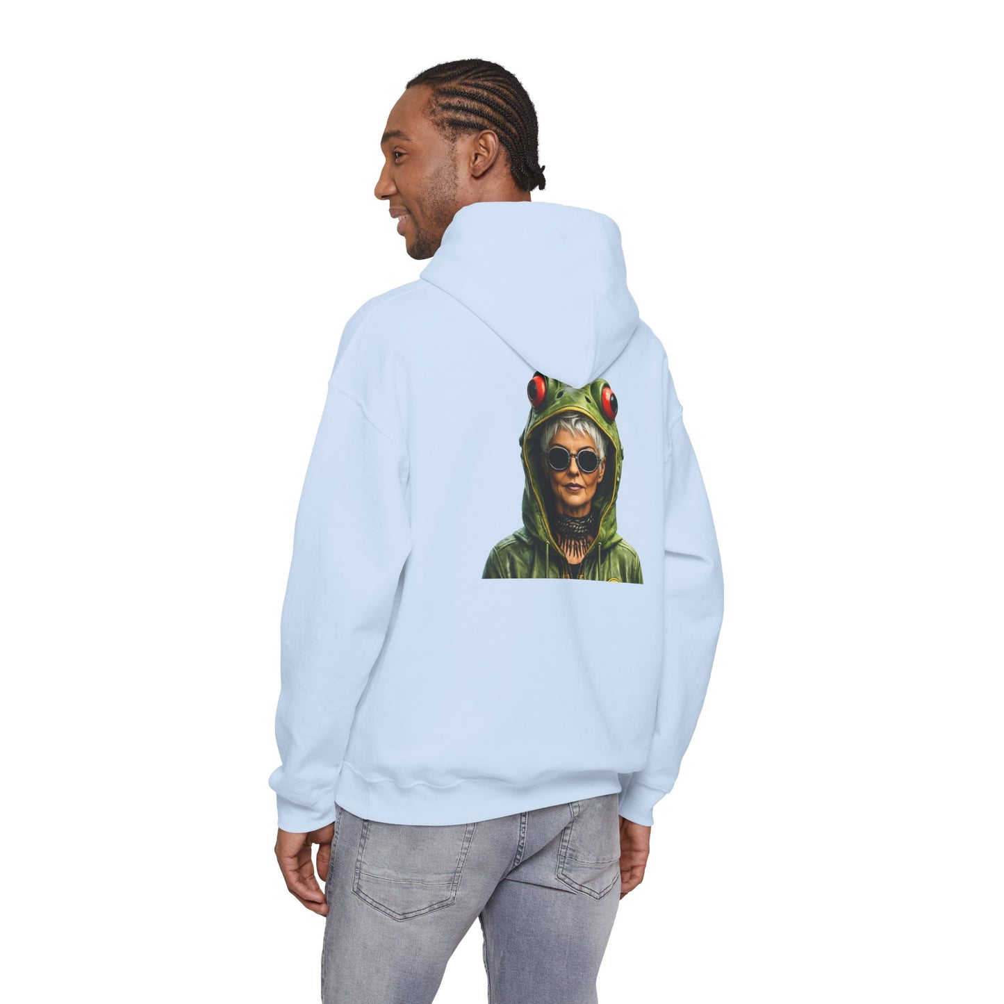 Resistance Est. 1776 Hoodie — Frog Hood Portrait Graphic Sweatshirt