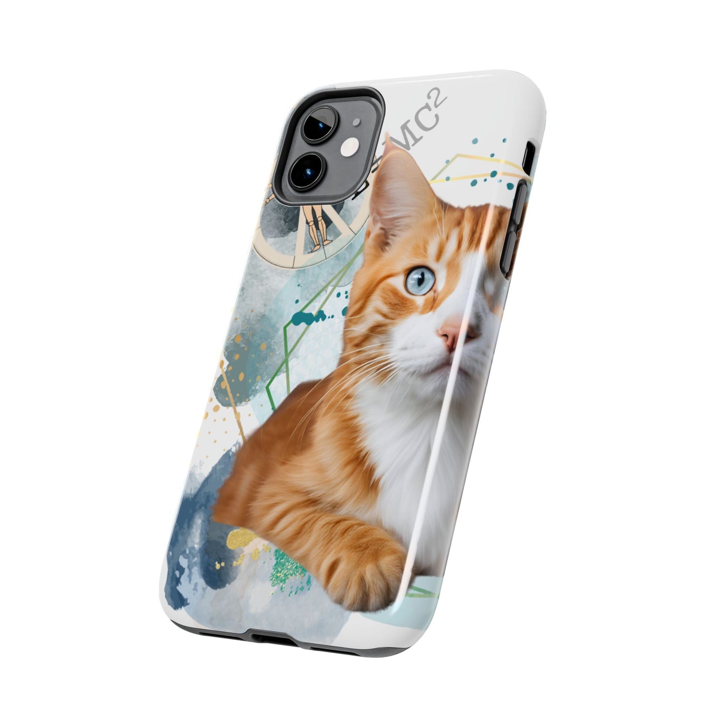 E=MC2 Cat Tough Phone Cases