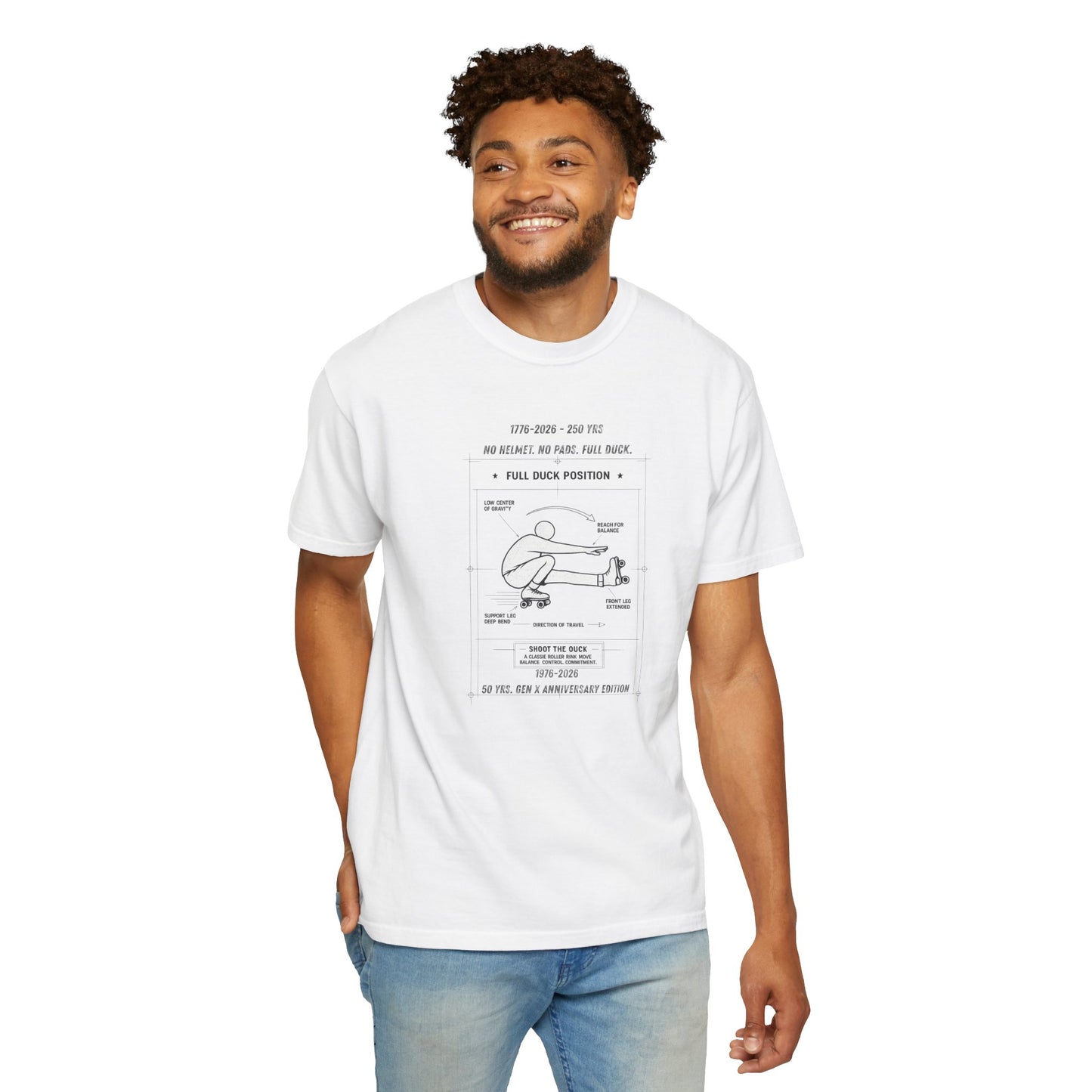 Full Duck Position Blueprint Graphic Tee - Just Gigi IFYKYK