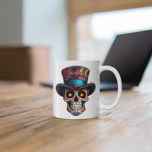 Steampunk inspired Sugar Skull  11 oz Mug Just Gigi IFYKYK